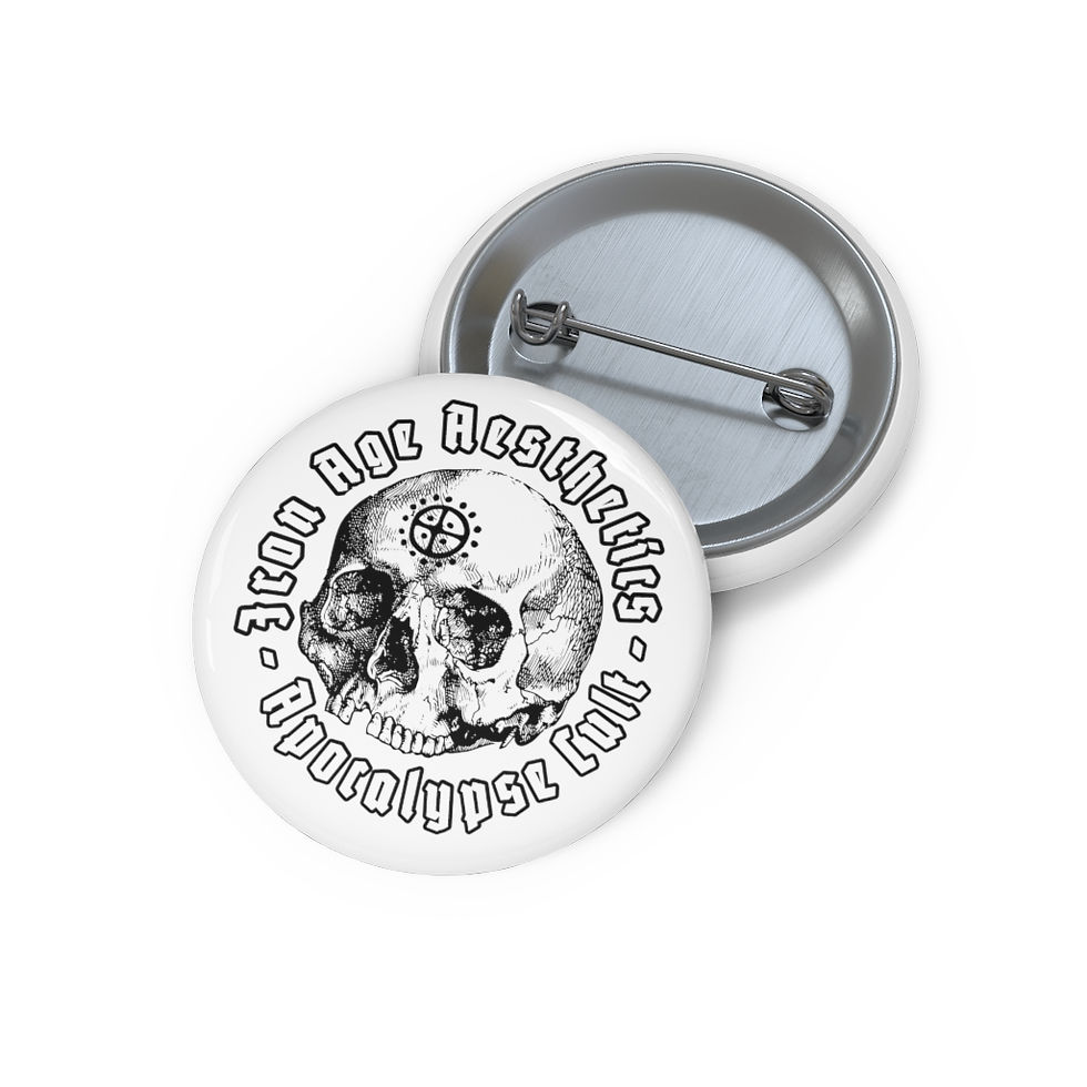 Apocalypse Button White Apocalypse Cult Pin/Button | The Northern Dawn