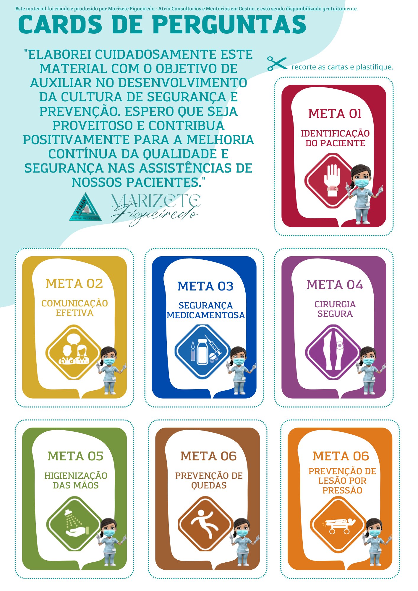 Cards de Perguntas - Segurança do Paciente