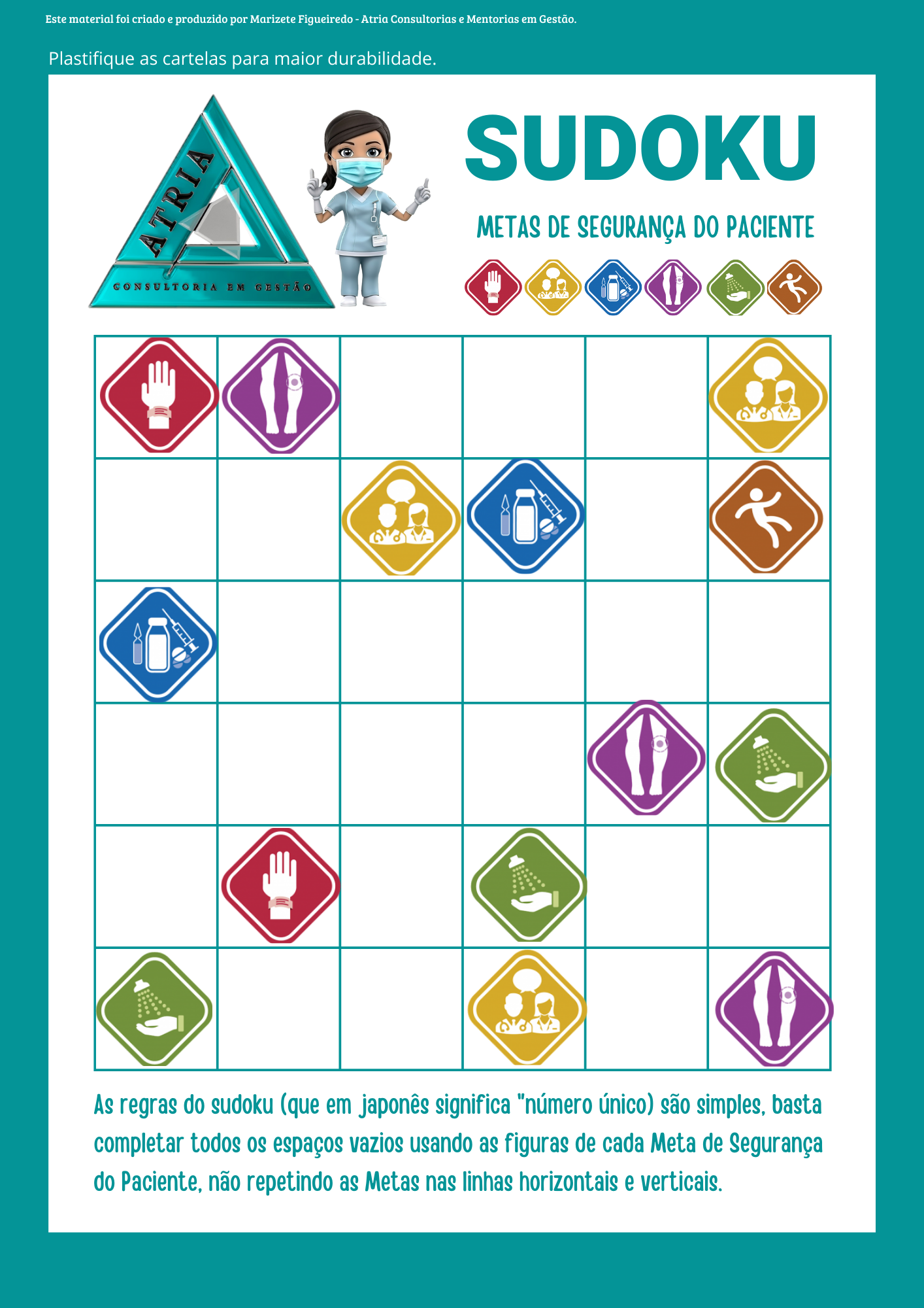 Sudoku - Metas de Segurança do Paciente