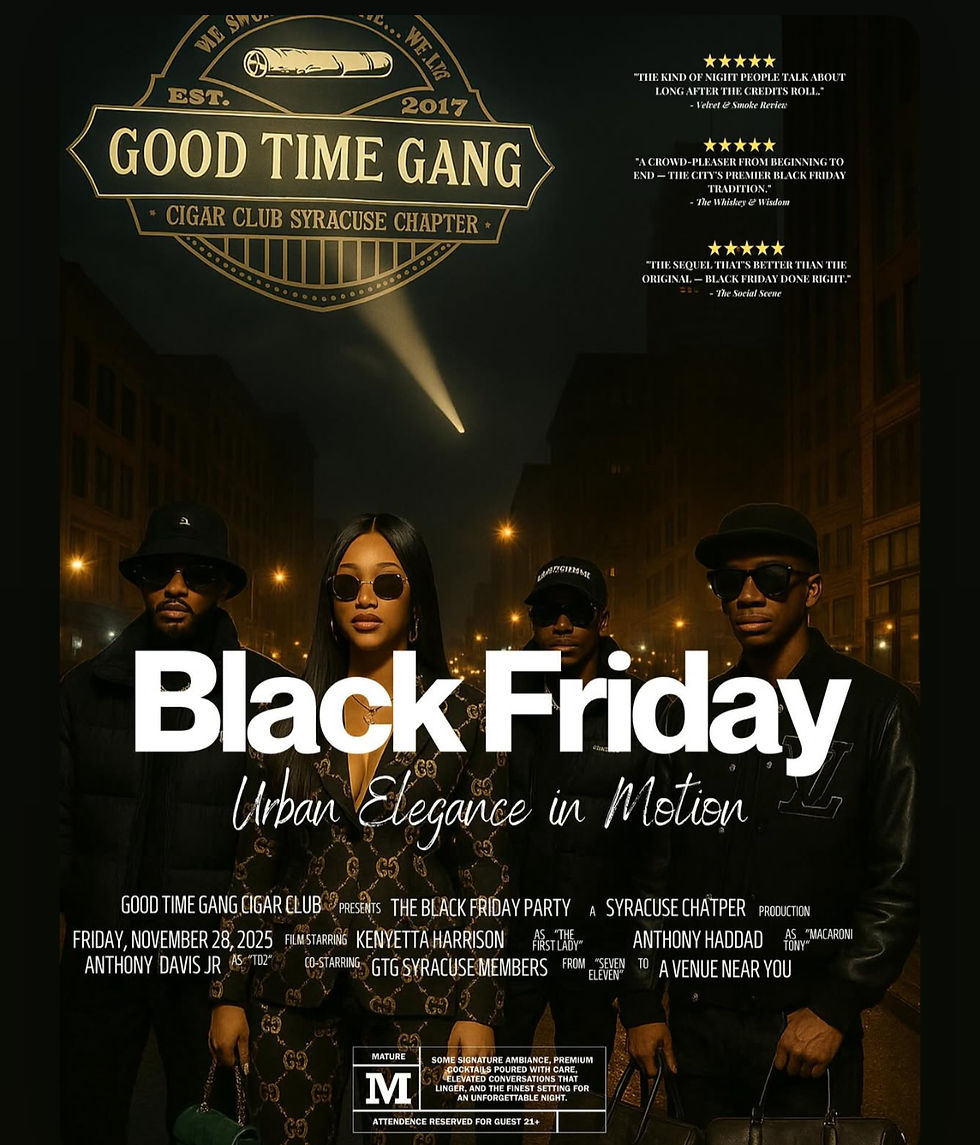 GTG Syracuse: Black Friday Urban Elegance in Motion