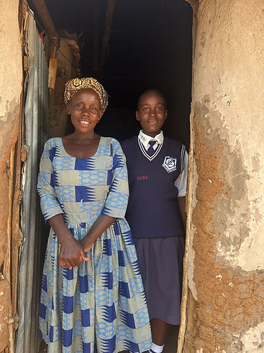 Christine, mother at home