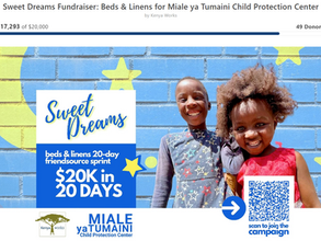 Sweet Dreams Friend-Raiser at 85% of Goal!