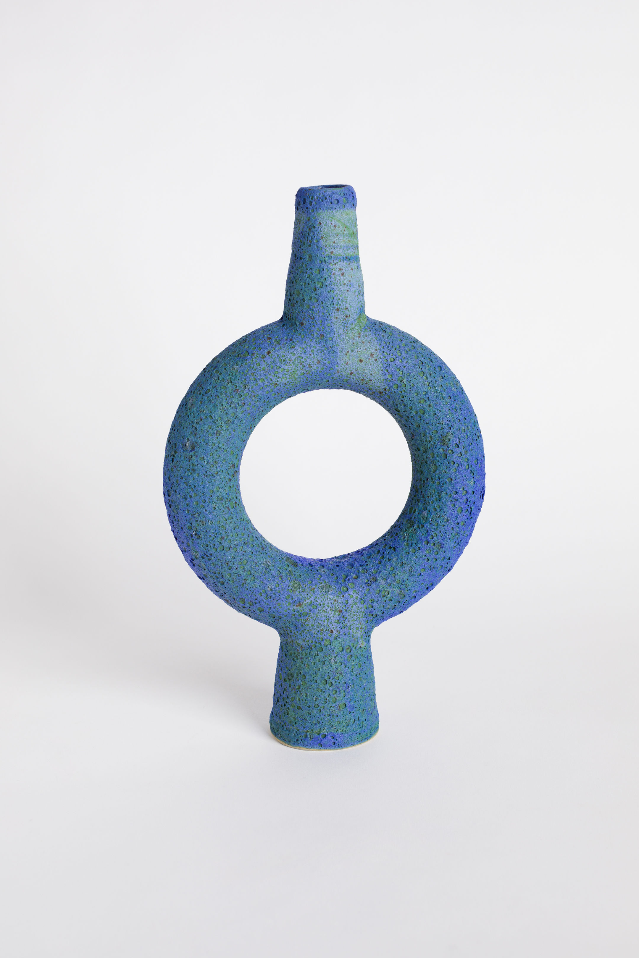 Turquoise Crater Ring Vase