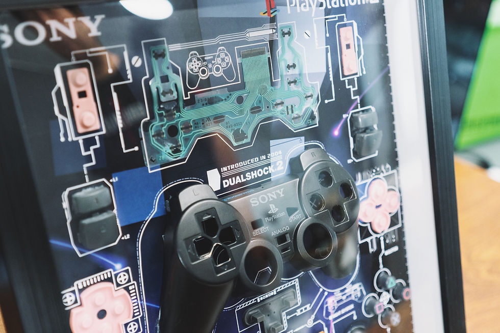 Miniature : PlayStation PS2 Controller Teardown Art