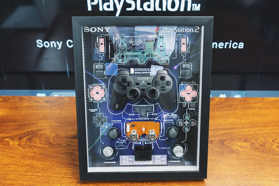 Miniature : PlayStation PS2 Controller Teardown Art