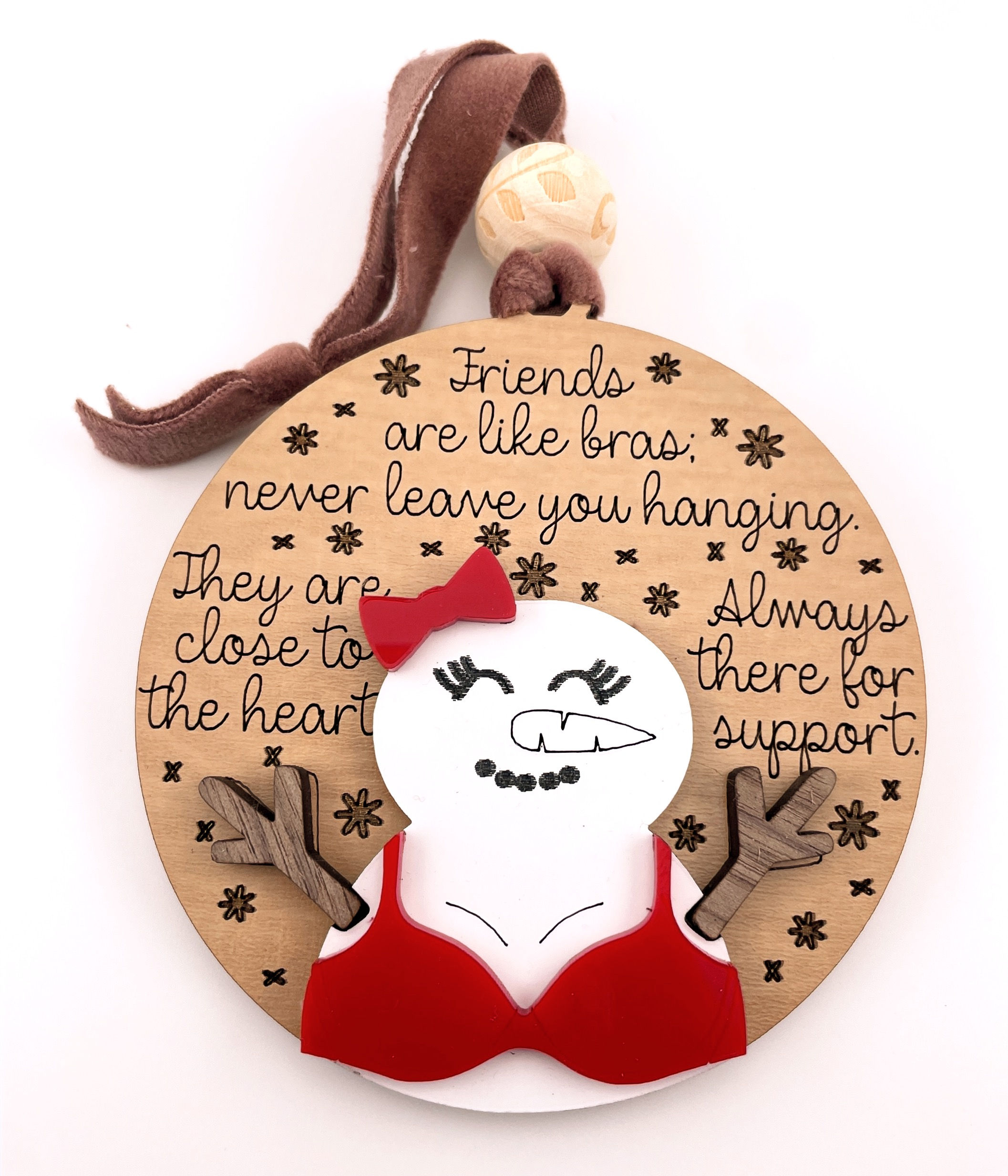 "Bra" Friendship Christmas Ornament