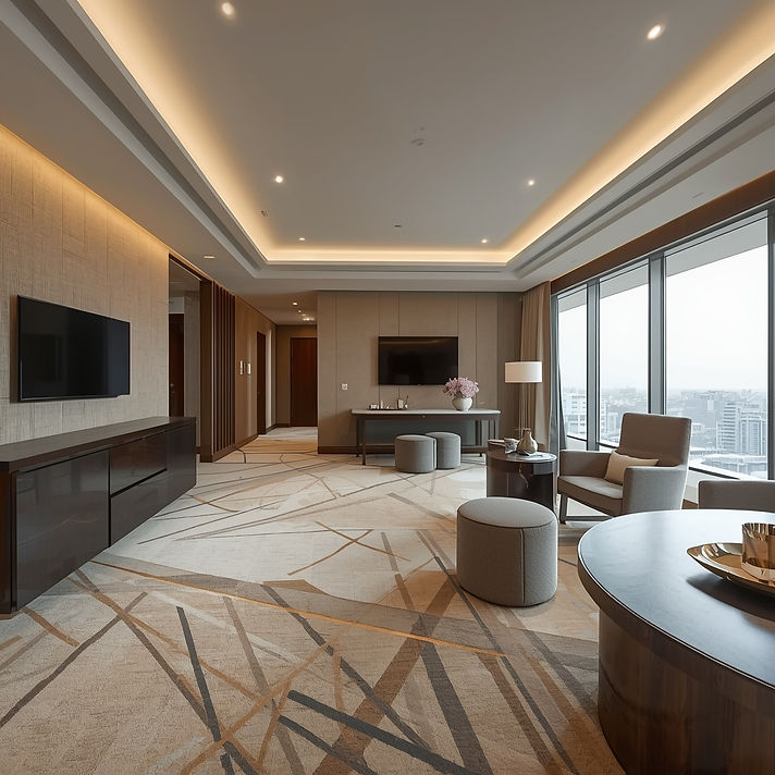 lucid-origin_Ultra_luxury_hotel_suite_interior_wall_to_wall_bespoke_carpet_abstract_geomet