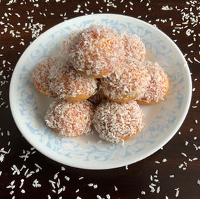 Jam and Coconut Cakes