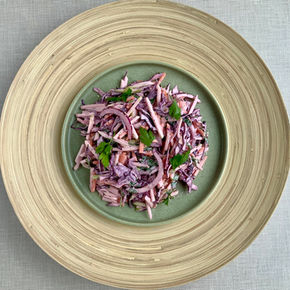 Red Cabbage Apple Salad