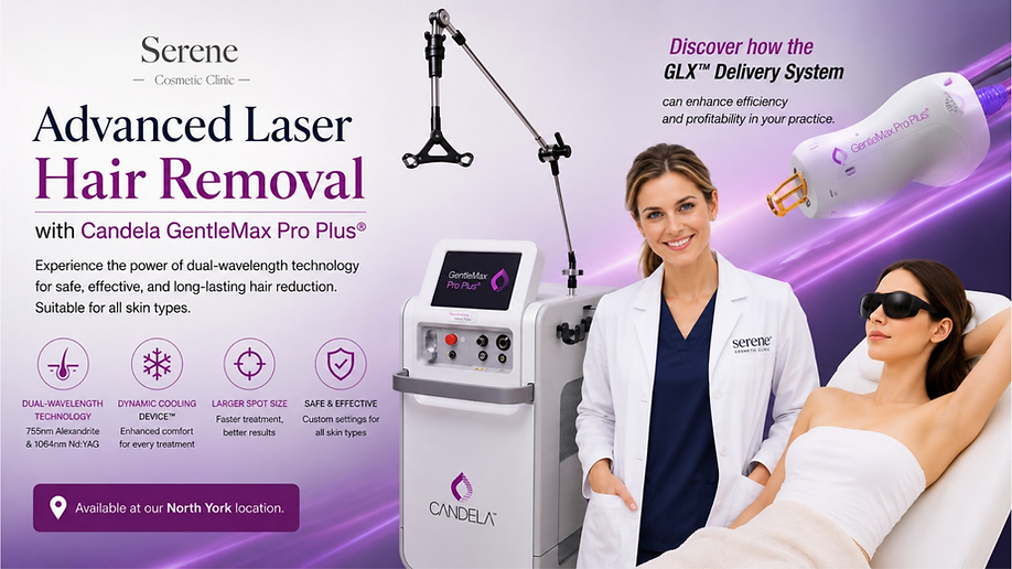 Toronto laser hair removal with Candela GentleMax Pro Plus and HQMS Hair Quality Monitorin