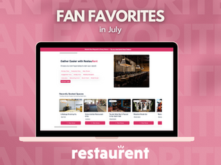 Fan-Favorite & Most Booked Private Event Venues on RestauRent – July 2025