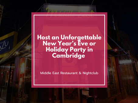 Host an Unforgettable New Year’s Eve or Holiday Party in Cambridge at the Middle East Restaurant & Nightclub