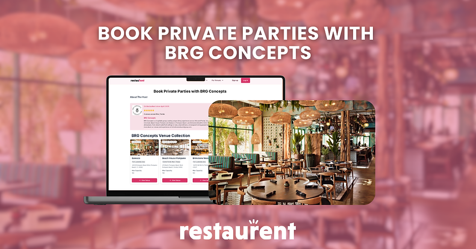 BRG Concepts is a hospitality group curating unique dining experiences across Ohio and Florida. Our portfolio includes The Filson Queen City Kitchen & Bar in Cincinnati, Beach House Pompano and Baresco in Pompano Beach, and Brimstone Woodfire Grill in Pembroke Pines.