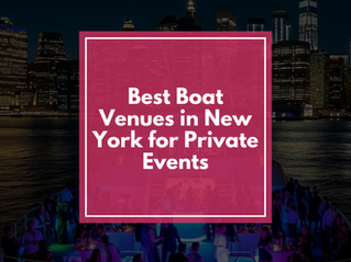 Best Boat Venues in New York for Private Events