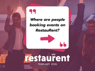 Where Are People Booking Events on RestauRent? (February 2026 Recap)