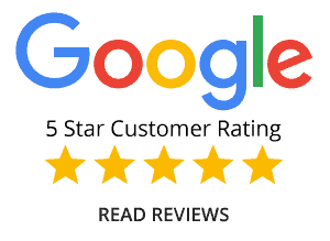 We're rated 5 stars on Google