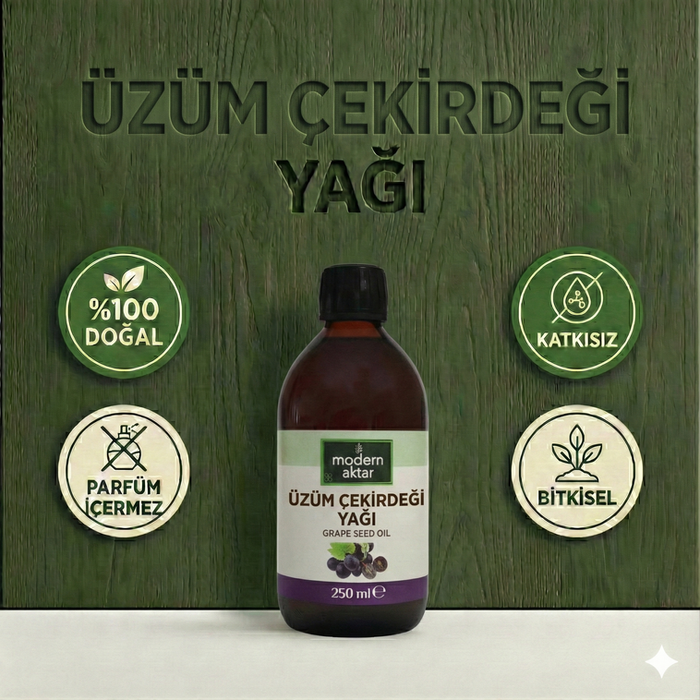 Soğuk Sıkım Üzüm Çekirdeği Yağı 250 ML