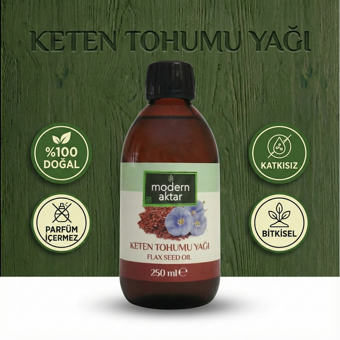 Soğuk Sıkım Keten Tohumu Yağı 250 ML
