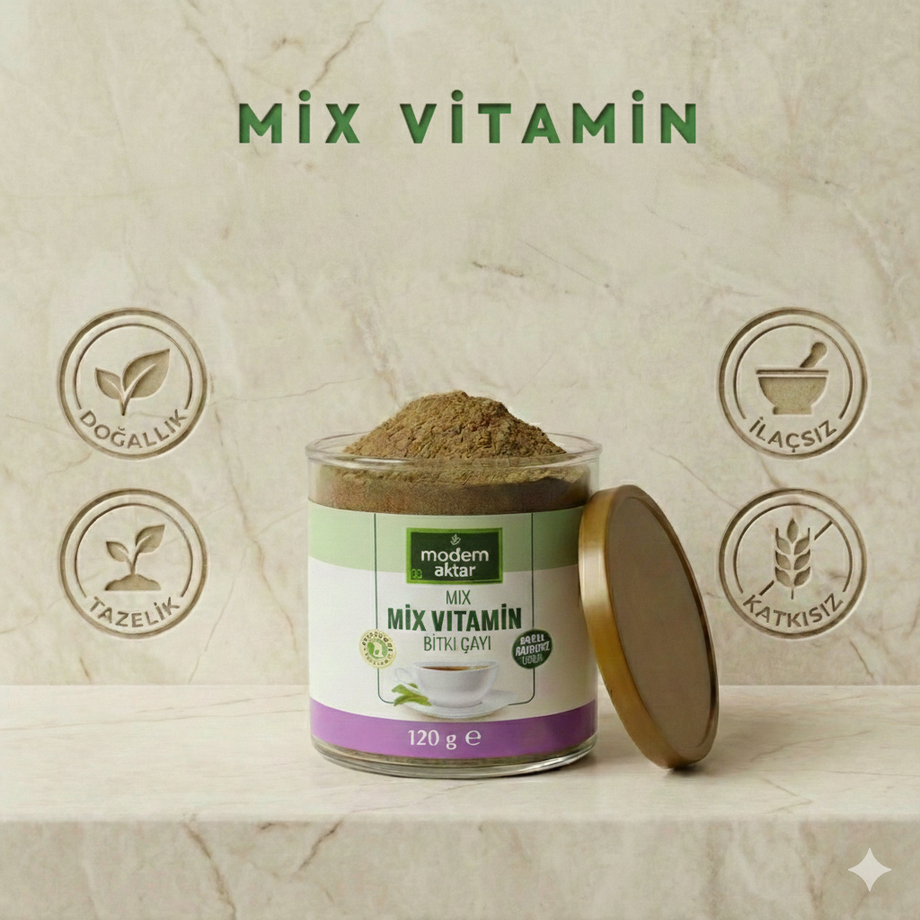 mix vitamin çayı doğal kış karışımı bağışıklık sağlık bitkisel kür bitki çayı özel karışım