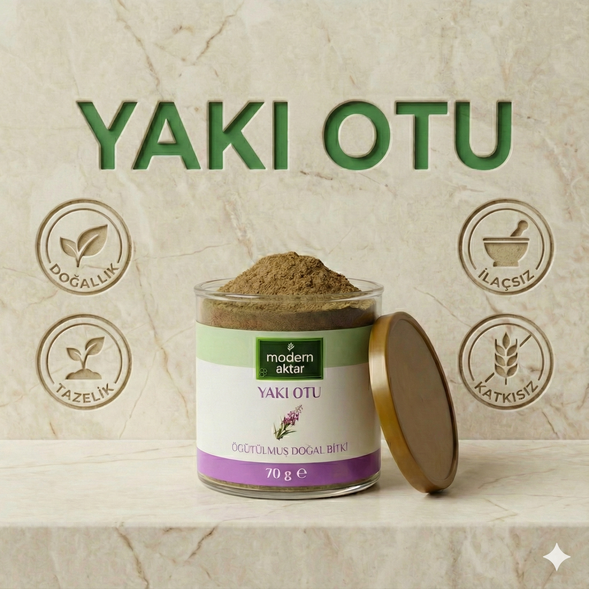 Öğütülmüş Yakı Otu 70 gr
