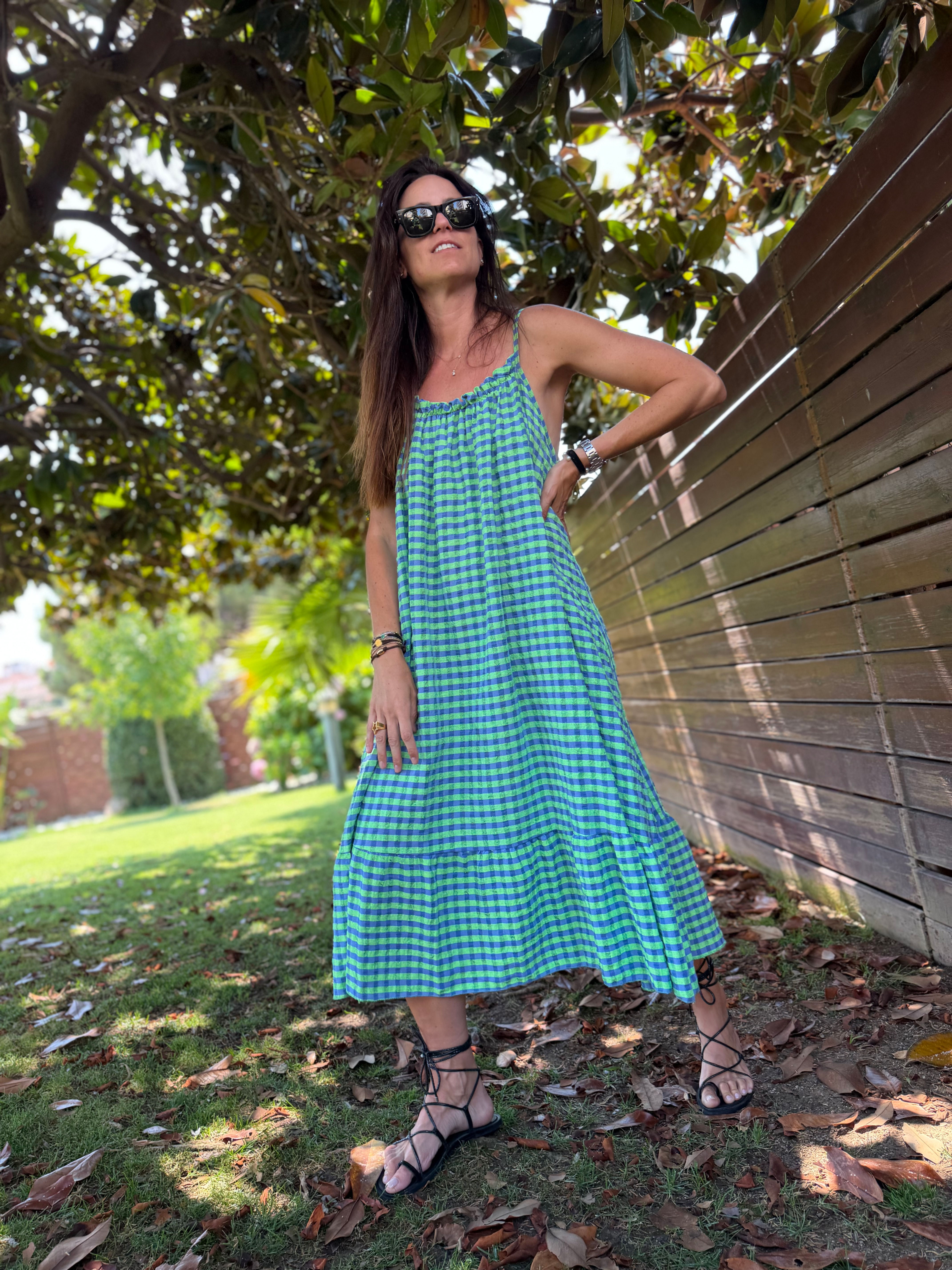 Vestido vichy over