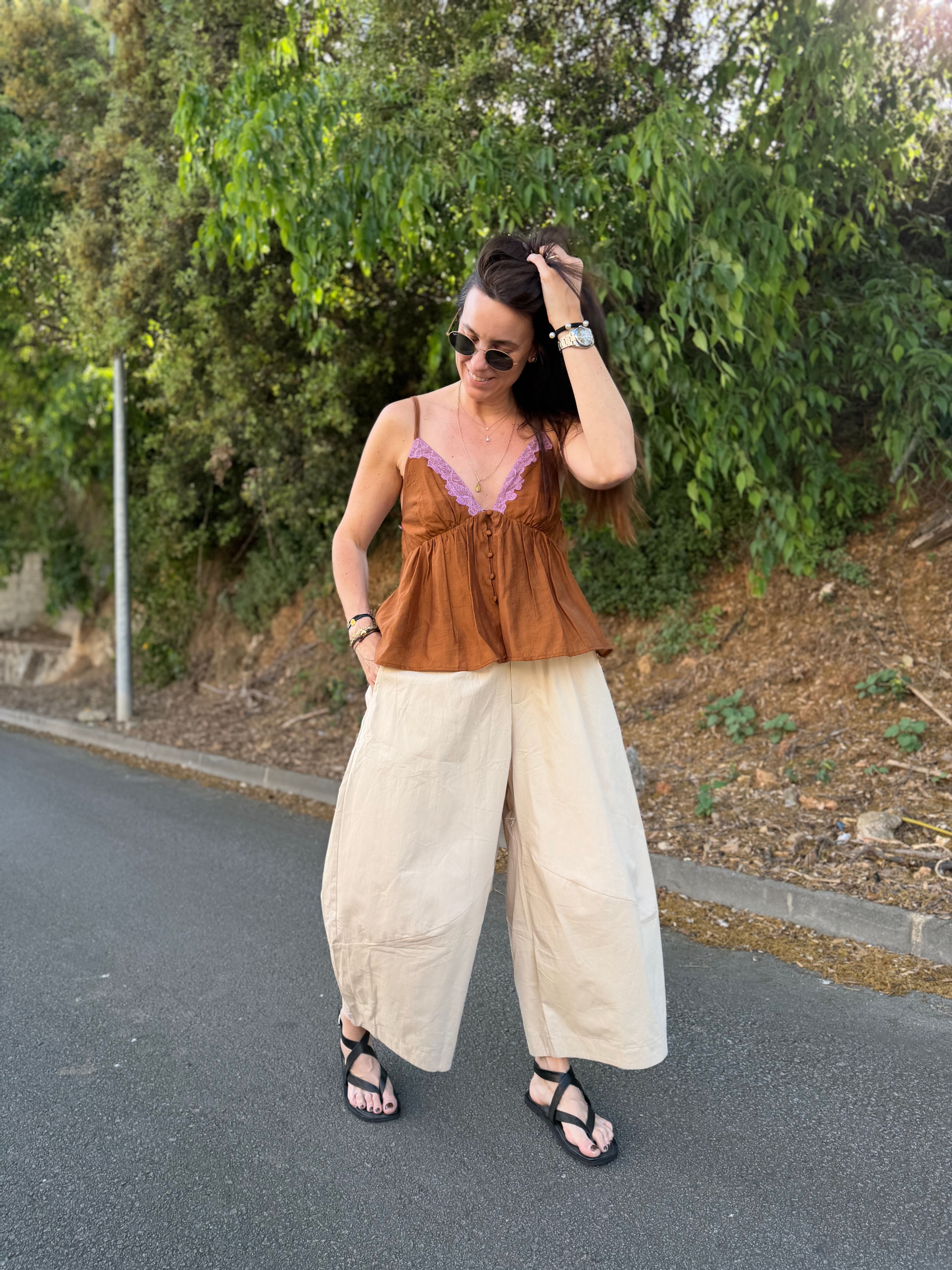 Top lencero punta color