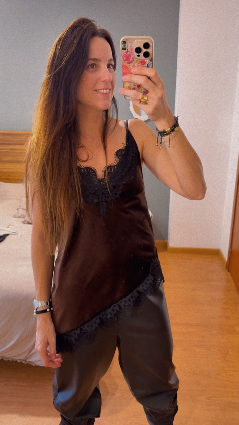 Top lencero aterciopelado