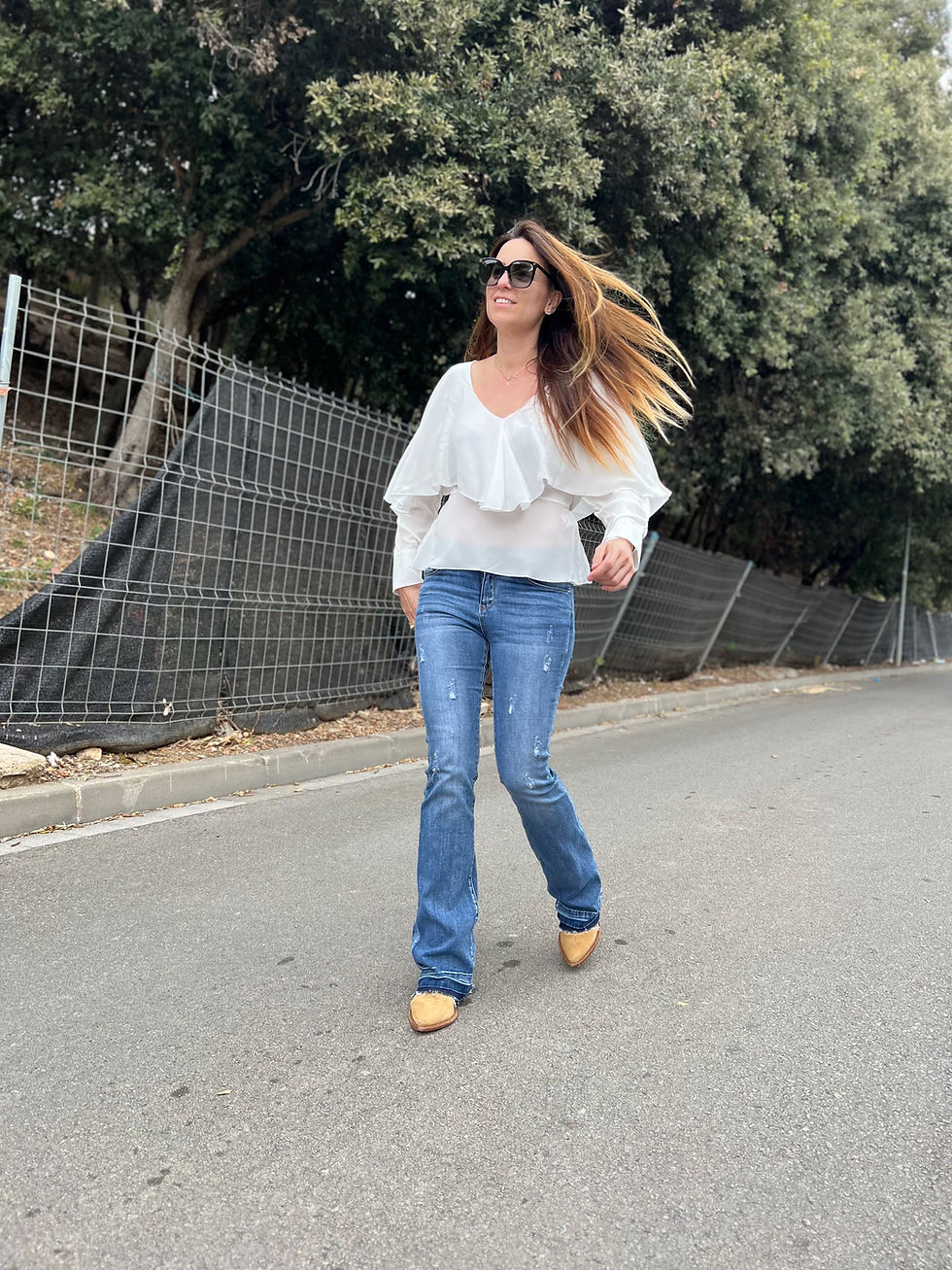 Miniatura: Blusa efecto capa