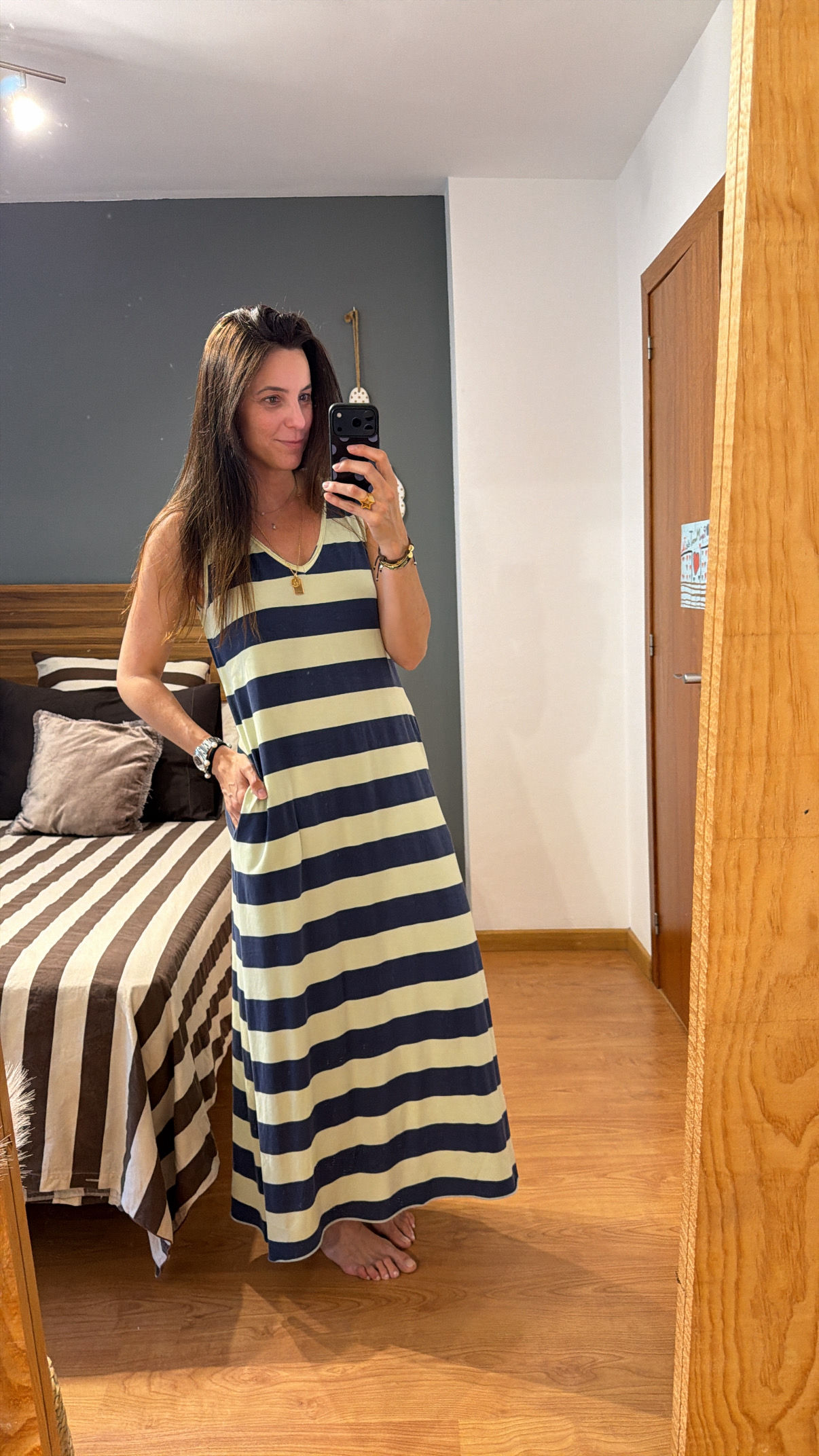 Vestido rayas dos colores