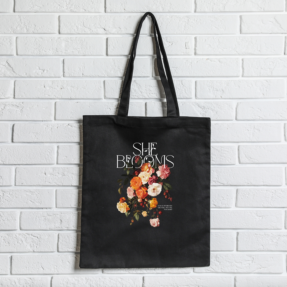 She Blooms Tote Bag