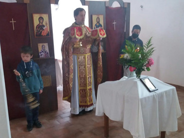 Liturgia en Madariaga: responso por el Metropolita Amfilohije y por los fallecidos durante la pandem