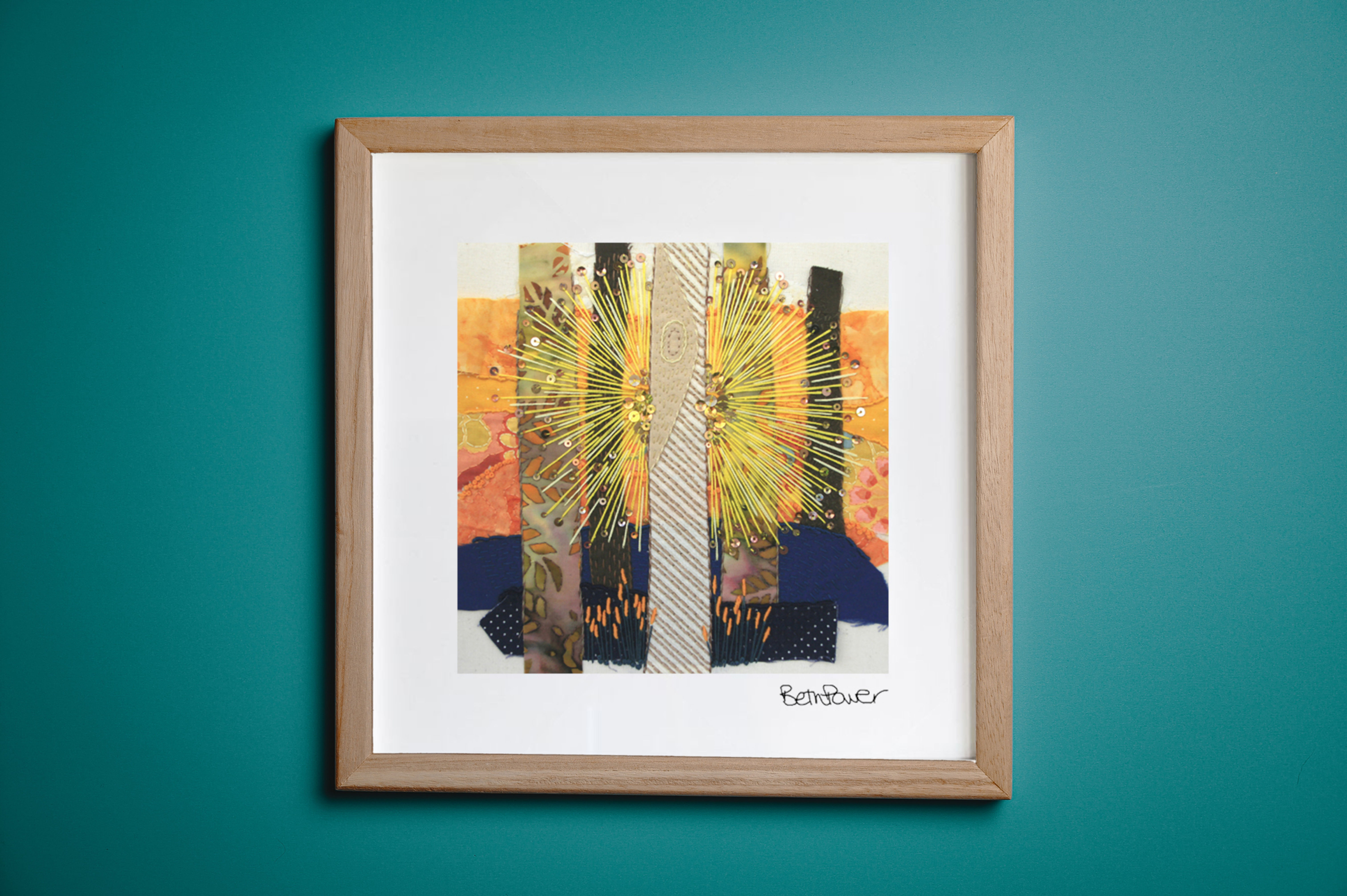 Sunburst Mounted Print