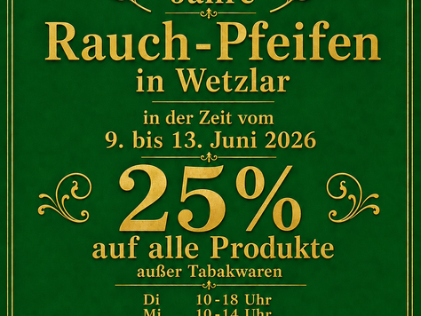25 Jahre Rauch-Pfeifen