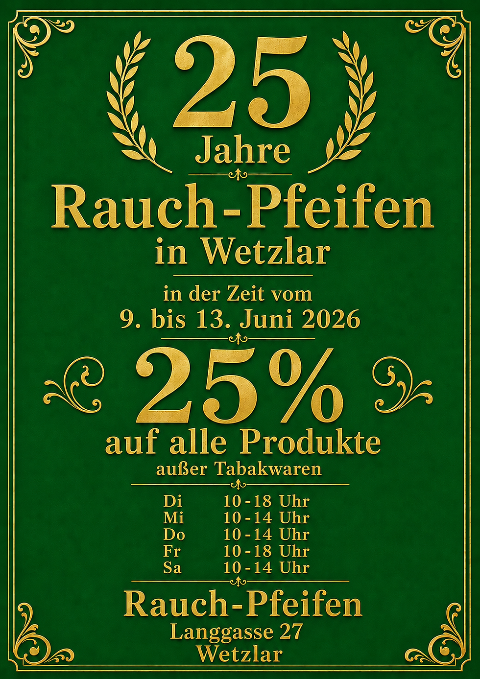25 Jahre Rauch-Pfeifen