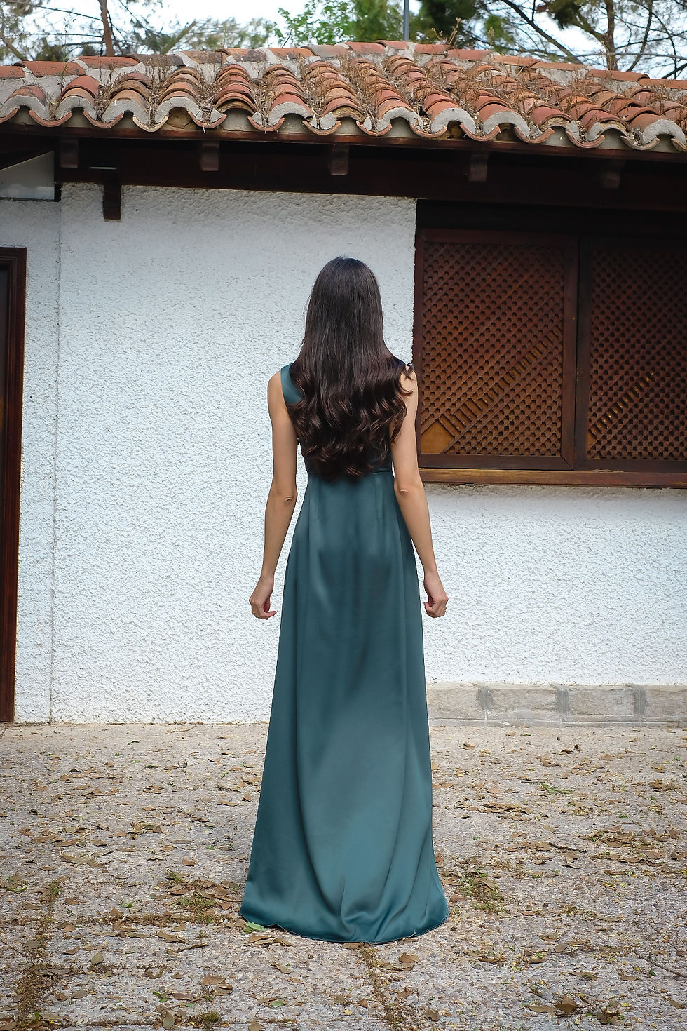 Miniatura: Vestido DALIA Verde satén