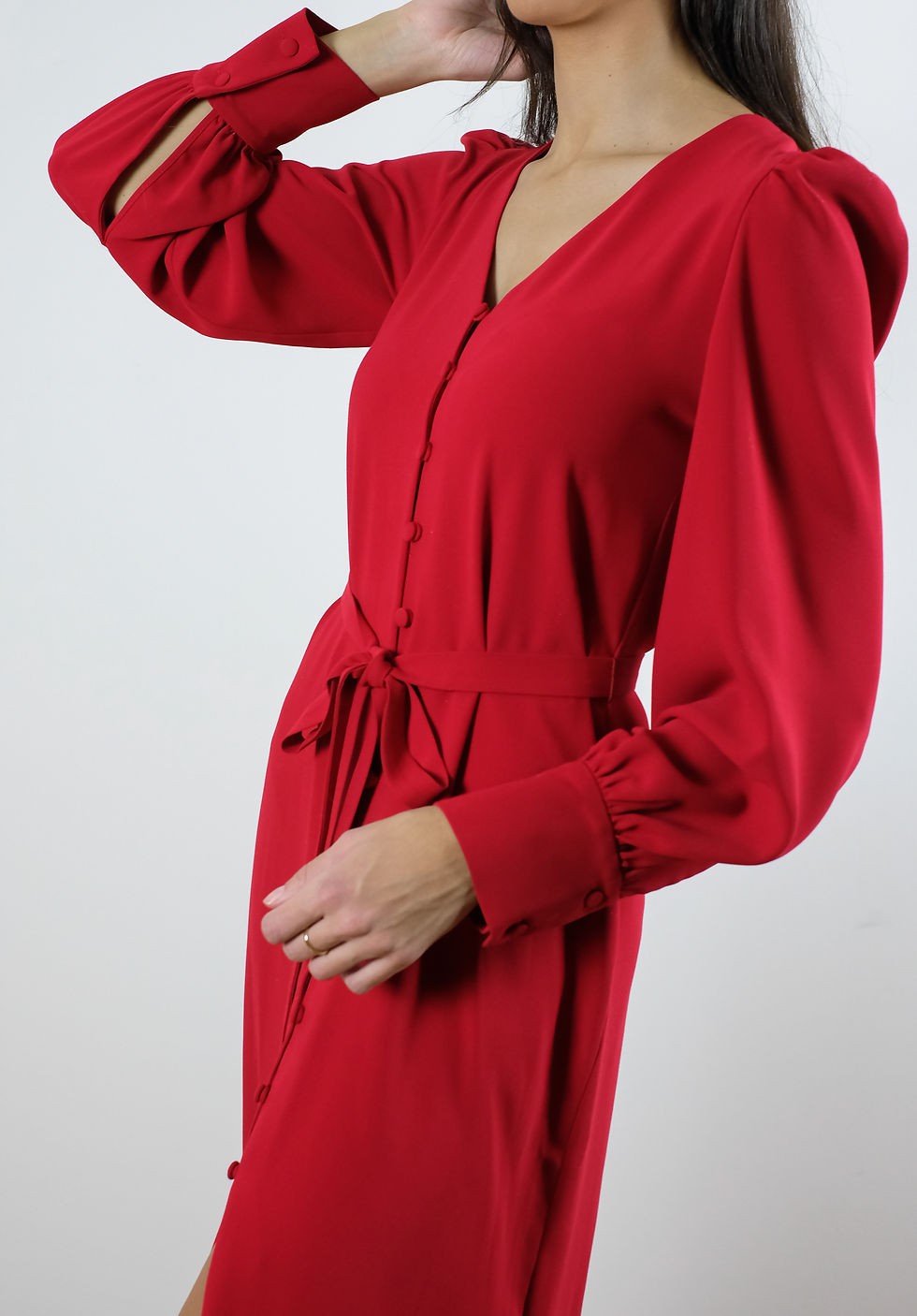 Miniatura: Vestido CLAVEL rojo