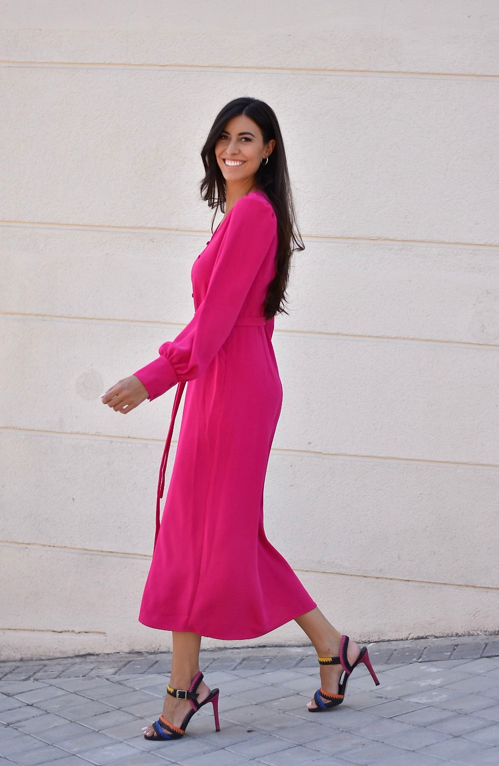 Miniatura: Vestido CLAVEL fucsia