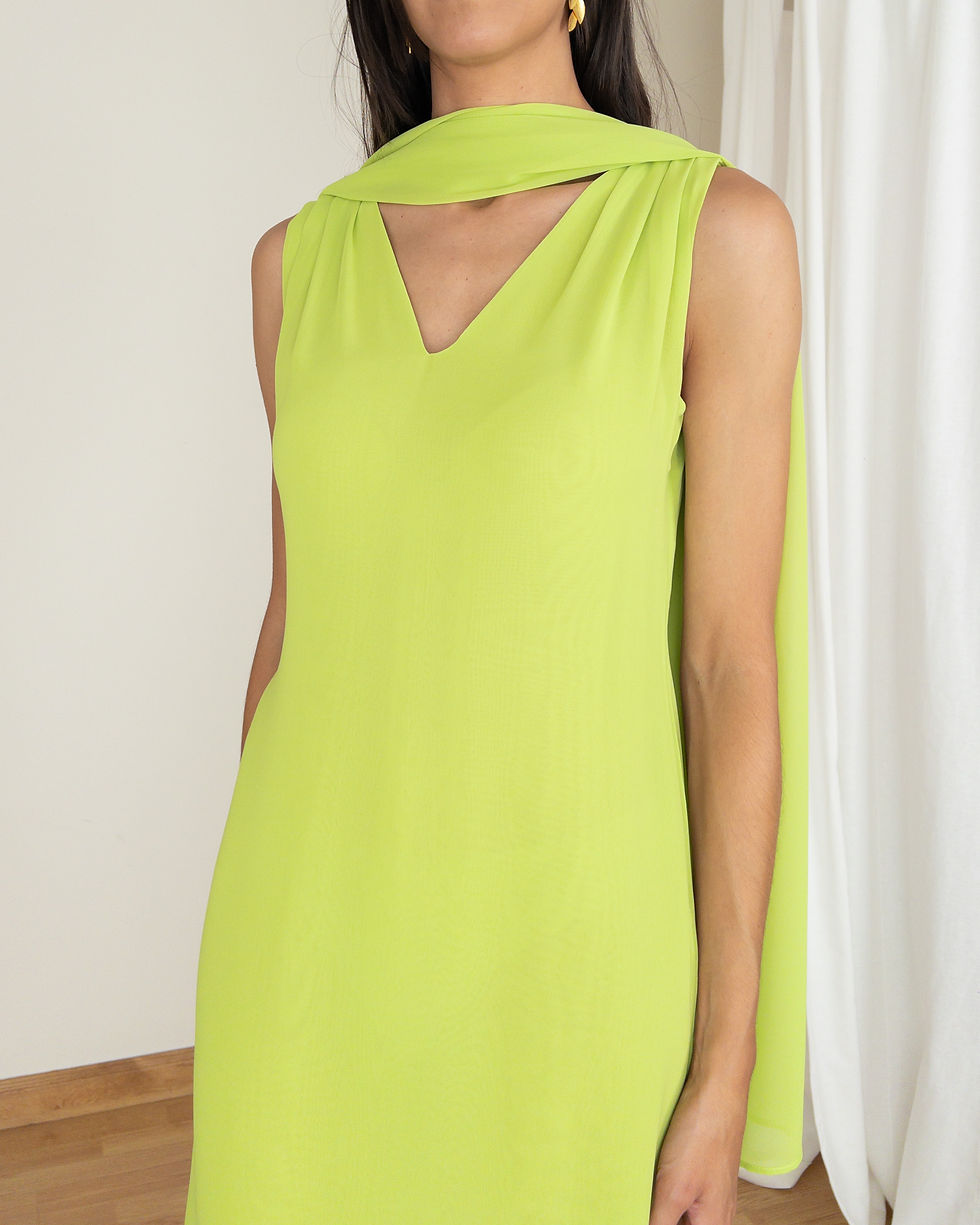 Miniatura: Vestido DANIELA pistacho