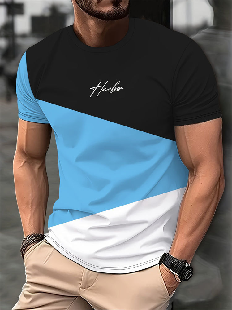 Miniatura: 2025 Mens Casual T Shirt Variegated Print T Shirt King Fitness Shirt Oversized S