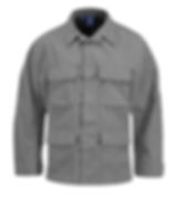 Grey jacket with four front pockets