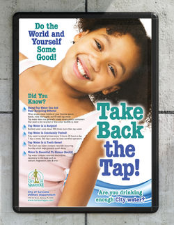 The City of Sarasota Take Back The Tap Poster