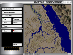 Battle Commander page with theater map