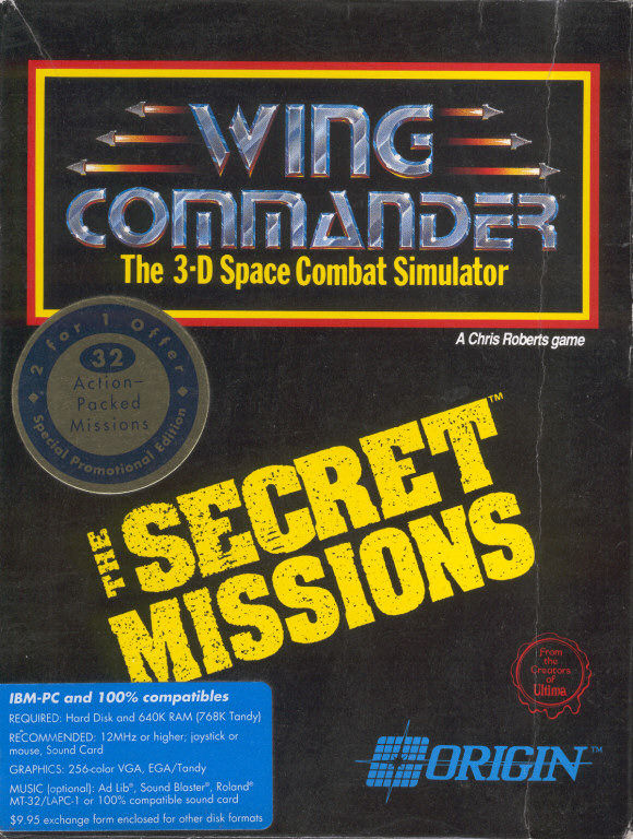 Wing Commander: The Secret Missions box.