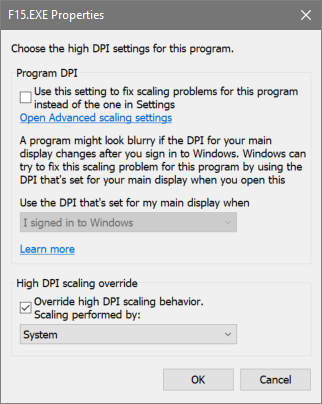 F-15.exe high DPI settings