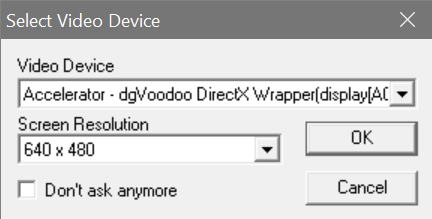 Video device selection