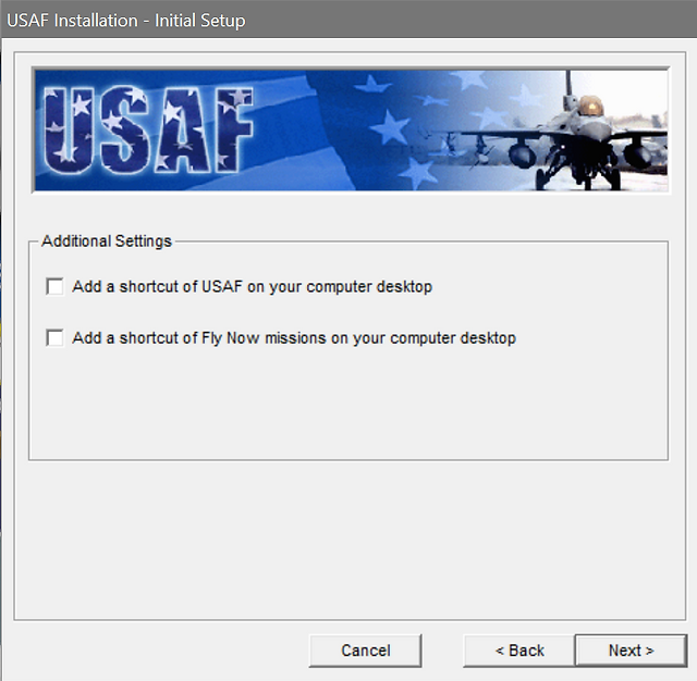 Choosing additional settings