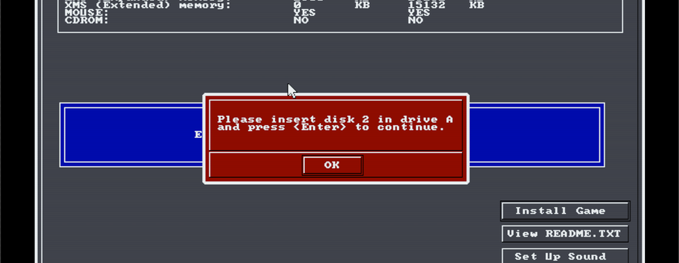 Use Ctrl + F4 to switch to the next disk image.
