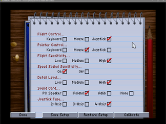 A fairly modest set of graphics sound and controller options.
