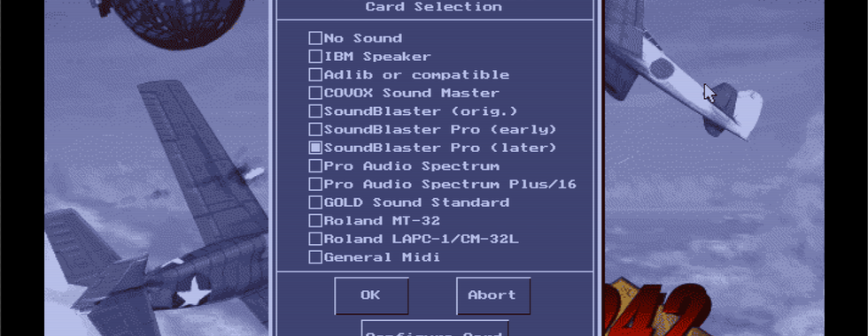 Choosing a single music & sound card, SoundBlaster Pro is fine.