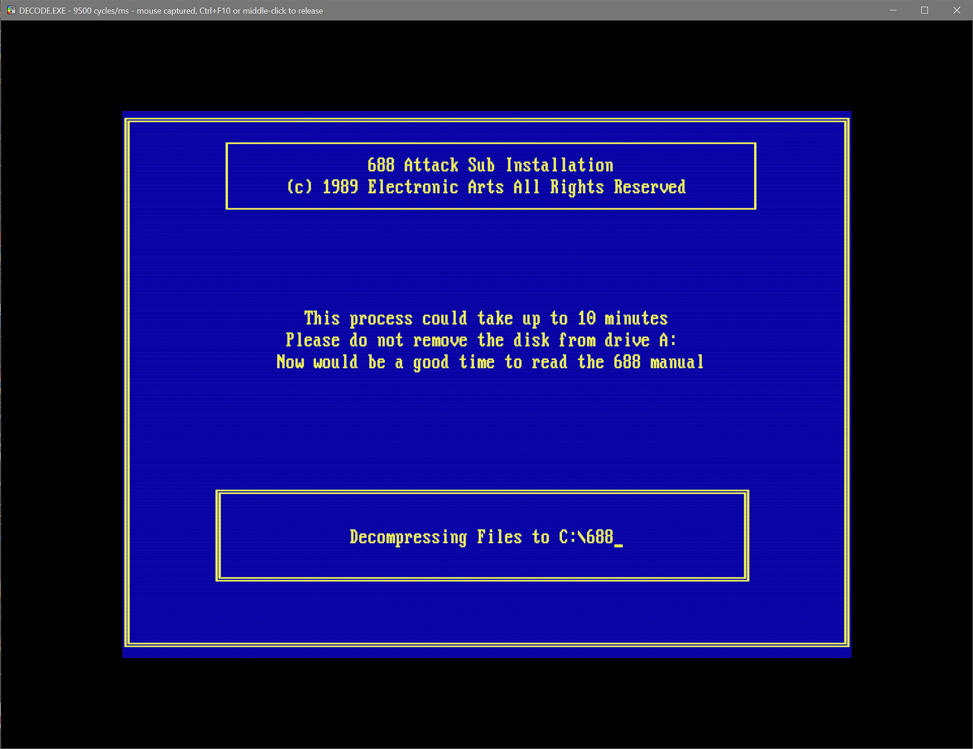 Files are uncompressed